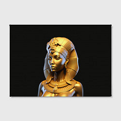 Холст прямоугольный Нейросеть - золотая египетская богиня, цвет: 3D-принт — фото 2
