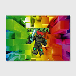 Холст прямоугольный Minecraft - Мастер Чиф, цвет: 3D-принт — фото 2