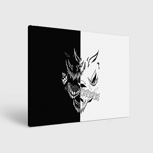 Картина прямоугольная Drain Face ZXC / 3D-принт – фото 1