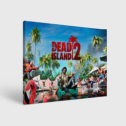 Холст прямоугольный Dead island two, цвет: 3D-принт