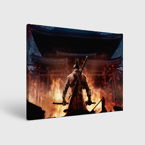 Картина прямоугольная Sekiro: Shadows Die Twice / 3D-принт – фото 1