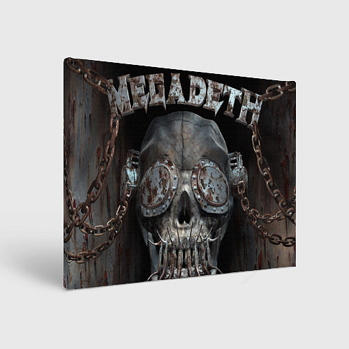 Картина прямоугольная Megadeth - steampunk - skull / 3D-принт – фото 1