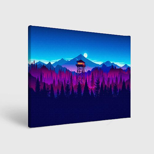 Картина прямоугольная Firewatch / 3D-принт – фото 1