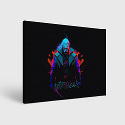 Картина прямоугольная Witcher in neon style