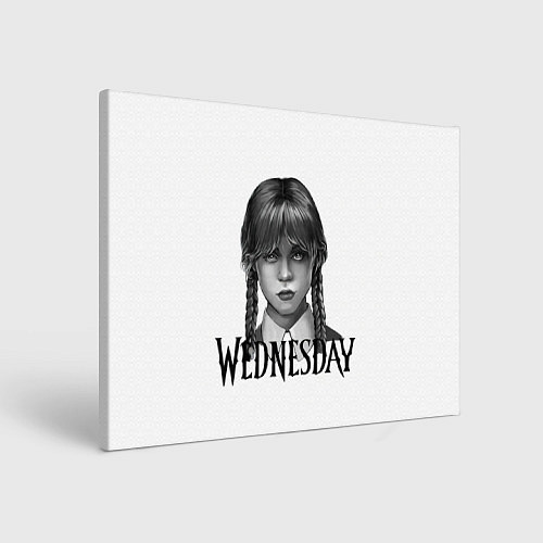 Картина прямоугольная Уэнсдэй Аддамс - Wednesday / 3D-принт – фото 1