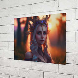 Холст прямоугольный Лесная принцесса, цвет: 3D-принт — фото 2