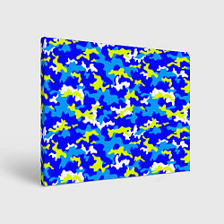 Холст прямоугольный Камуфляж яркое лето, цвет: 3D-принт