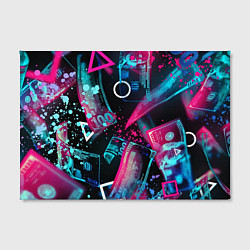 Холст прямоугольный Neon money, цвет: 3D-принт — фото 2