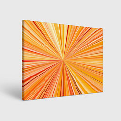 Холст прямоугольный Абстрактные лучи оттенков оранжевого, цвет: 3D-принт