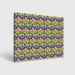 Холст прямоугольный Весенние крокусы, цвет: 3D-принт