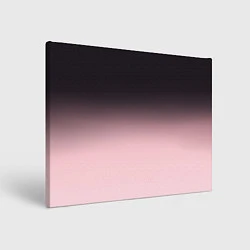 Холст прямоугольный Градиент: от черного к розовому, цвет: 3D-принт