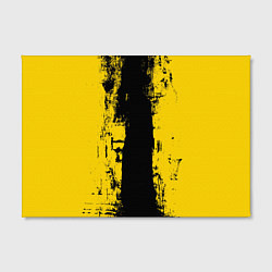 Холст прямоугольный Вертикальная черно-желтая полоса Cyberpunk 2077, цвет: 3D-принт — фото 2