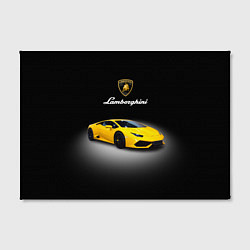 Холст прямоугольный Спорткар Lamborghini Aventador, цвет: 3D-принт — фото 2