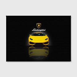 Холст прямоугольный Итальянский суперкар Lamborghini Aventador, цвет: 3D-принт — фото 2
