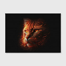 Холст прямоугольный Огненный рыжий кот, цвет: 3D-принт — фото 2