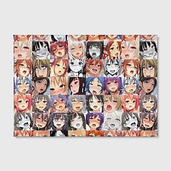 Холст прямоугольный Anime hentai ahegao manga, цвет: 3D-принт — фото 2