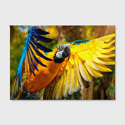 Холст прямоугольный Взлёт попугая, цвет: 3D-принт — фото 2