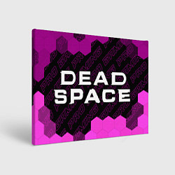 Холст прямоугольный Dead Space pro gaming: надпись и символ, цвет: 3D-принт