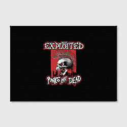 Холст прямоугольный Exploited - punks not dead, цвет: 3D-принт — фото 2