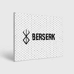 Картина прямоугольная Berserk glitch на светлом фоне: надпись и символ
