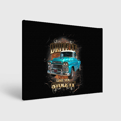 Картина прямоугольная Пикап Chevrolet Apache 3100 1959 года / 3D-принт – фото 1