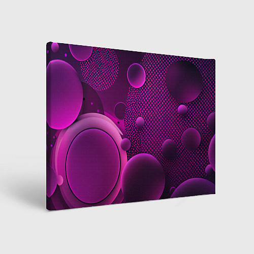 Картина прямоугольная Фиолетовые шары / 3D-принт – фото 1