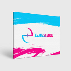 Картина прямоугольная Evanescence neon gradient style: надпись и символ