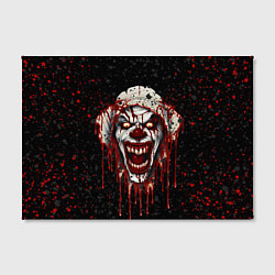 Холст прямоугольный Bloody clown, цвет: 3D-принт — фото 2