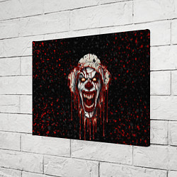Холст прямоугольный Bloody clown, цвет: 3D-принт — фото 2