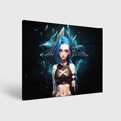 Холст прямоугольный Jinx arcane league of legends, цвет: 3D-принт