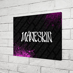 Холст прямоугольный Maneskin rock legends: надпись и символ, цвет: 3D-принт — фото 2