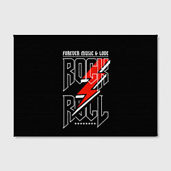 Холст прямоугольный Rock and Roll Forever, цвет: 3D-принт — фото 2