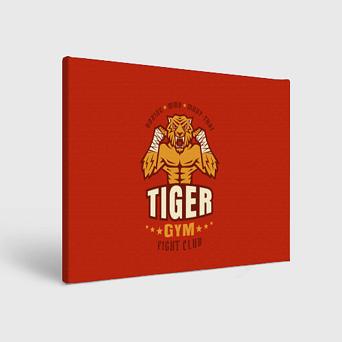 Картина прямоугольная Tiger - боец / 3D-принт – фото 1
