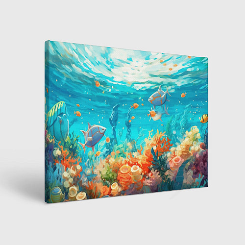 Картина прямоугольная Морской подводный мир / 3D-принт – фото 1