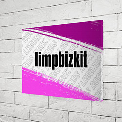 Холст прямоугольный Limp Bizkit rock legends: надпись и символ, цвет: 3D-принт — фото 2