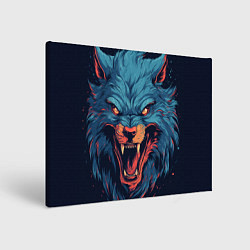 Картина прямоугольная Art blue wolf