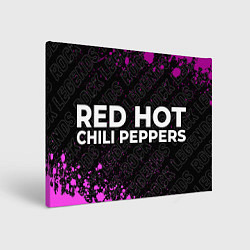 Картина прямоугольная Red Hot Chili Peppers rock legends: надпись и симв