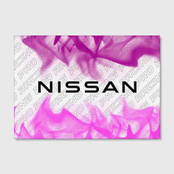 Холст прямоугольный Nissan pro racing: надпись и символ, цвет: 3D-принт — фото 2
