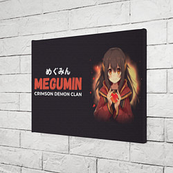 Холст прямоугольный Heart Megumin, цвет: 3D-принт — фото 2