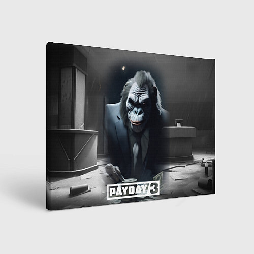 Картина прямоугольная Payday 3 big gorilla / 3D-принт – фото 1