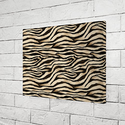 Холст прямоугольный Шкура зебры и белого тигра, цвет: 3D-принт — фото 2
