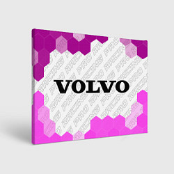 Холст прямоугольный Volvo pro racing: надпись и символ, цвет: 3D-принт