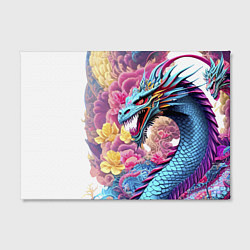 Холст прямоугольный Свирепый дракон - татуировка - ирезуми - Япония, цвет: 3D-принт — фото 2