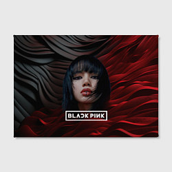Холст прямоугольный Blackpink red and black, цвет: 3D-принт — фото 2