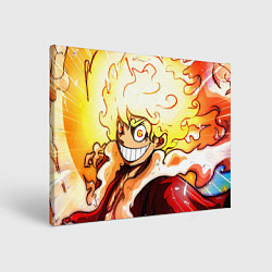 Холст прямоугольный Луффи 5 гир бог Ника - One Piece, цвет: 3D-принт