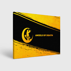 Картина прямоугольная Angels of Death - gold gradient: надпись и символ