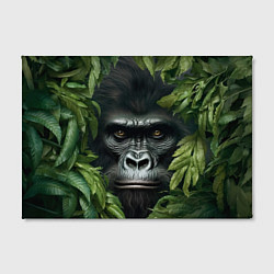 Холст прямоугольный Горилла в джунгях, цвет: 3D-принт — фото 2