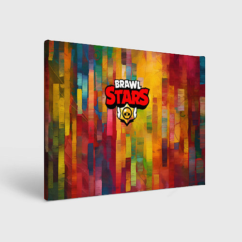 Картина прямоугольная Brawl Stars Logo Color / 3D-принт – фото 1