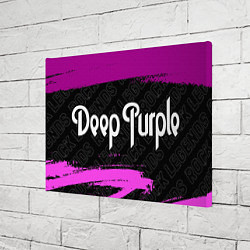 Холст прямоугольный Deep Purple rock legends: надпись и символ, цвет: 3D-принт — фото 2
