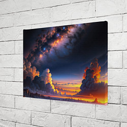 Холст прямоугольный Млечный путь и облака на закате, цвет: 3D-принт — фото 2
